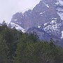 The Styx waterfall (in the middle background)
