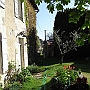 The facade of the house